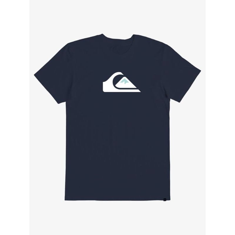 Quiksilver Camiseta con logotipo Comp para hombre, Mapa de color