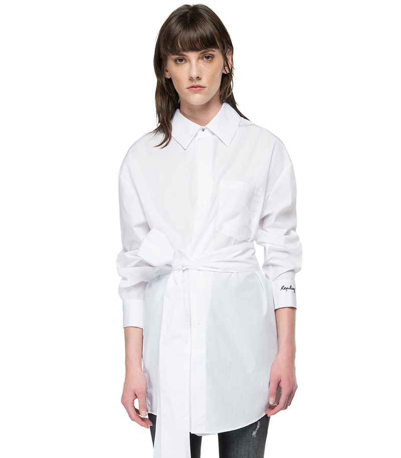 Camisa-Para-Mujer-Cotton-Popeline-Replay