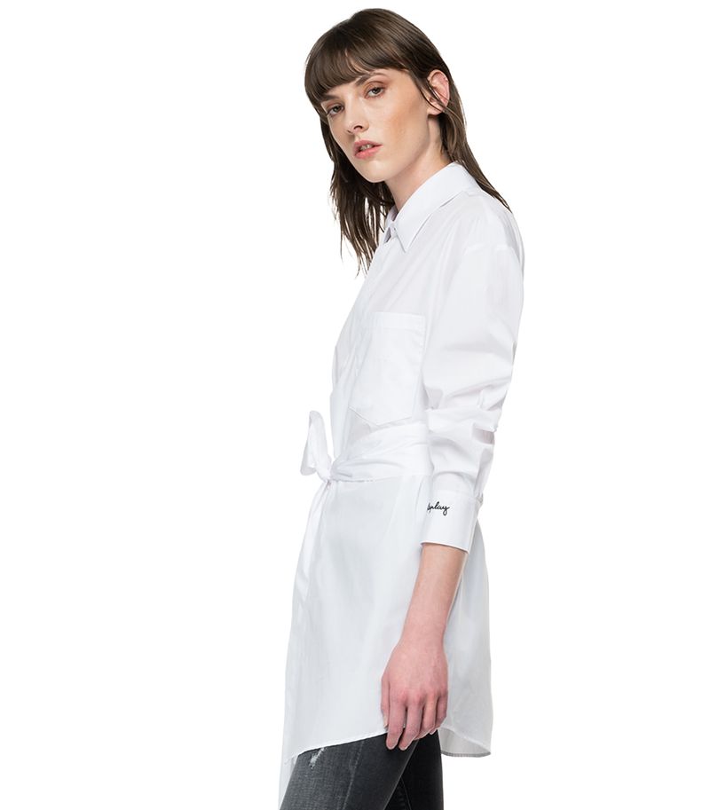 Camisa-Para-Mujer-Cotton-Popeline-Replay