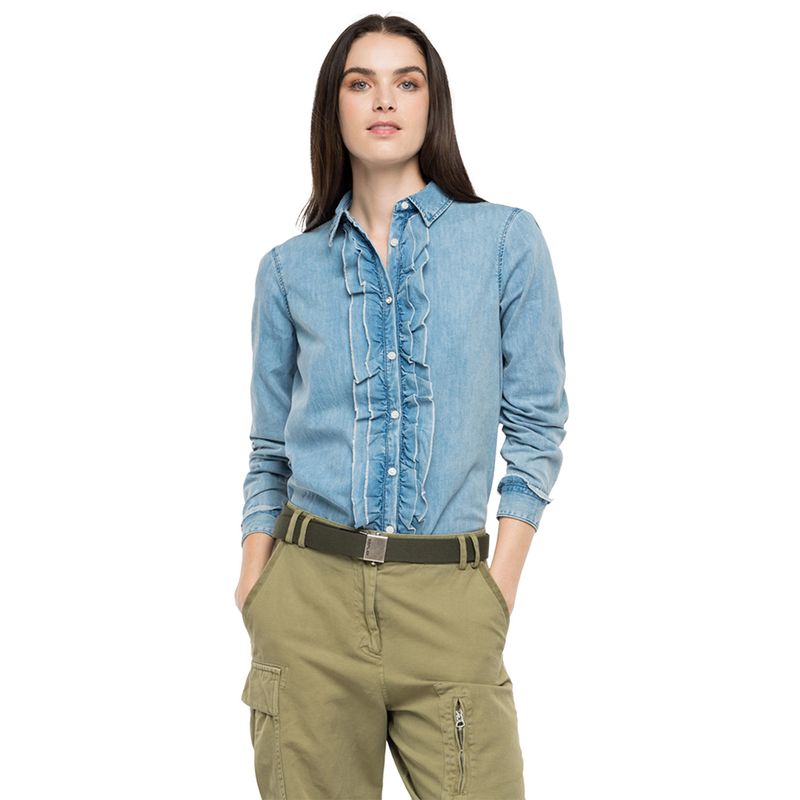 Camisa Manga Corta Para Mujer Flâneur, CAMISAS