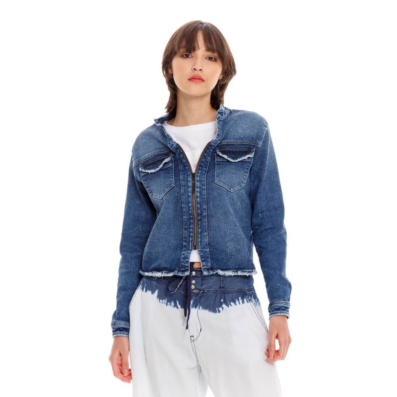 Chaqueta Denim Para Mujer