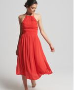 Vestido-Largo-Para-Mujer-Vintage-Smocked-Halter-Dress-Superdry