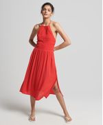 Vestido-Largo-Para-Mujer-Vintage-Smocked-Halter-Dress-Superdry