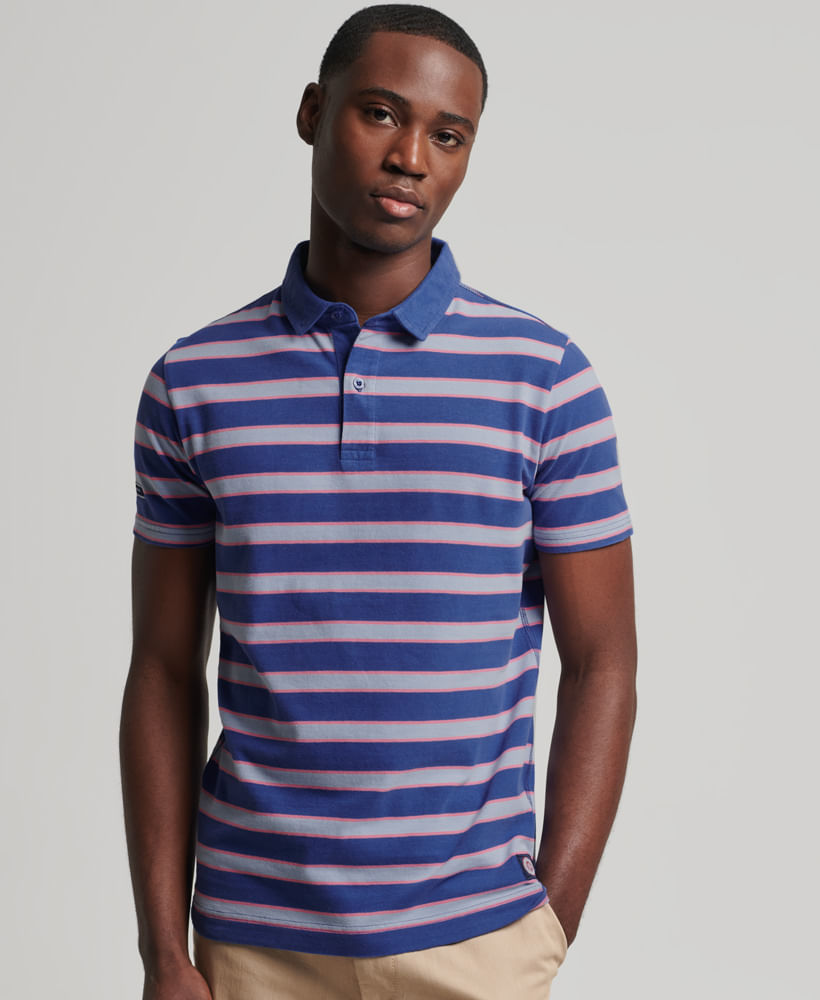 Polo Para Hombre Academy Stripe Superdry 33039 POLOS PILATOS Pilatos