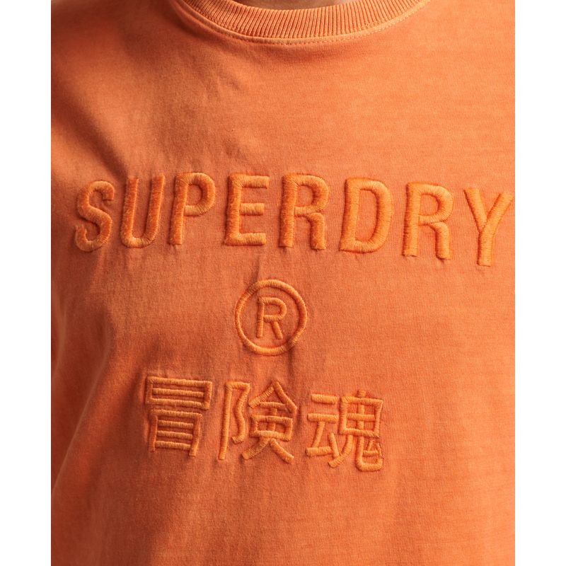 Camiseta Para Hombre Code Cl Garment Dye Loose Tee Superdry 48243