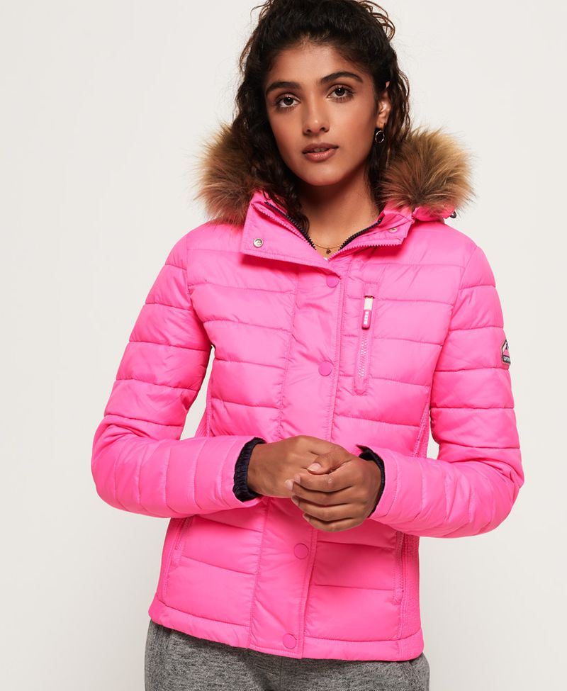 Chaqueta-Padded-Para-Mujer-Fuji-Slim-Double-Ziphood-Superdry