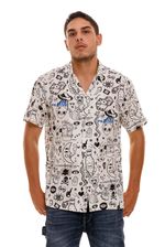 Camisa-Para-Hombre-Camisa-Stickers-