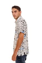 Camisa-Para-Hombre-Camisa-Stickers-