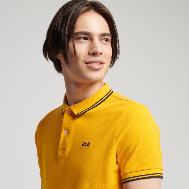 Polo-Para-Hombre-Vintage-Tipped-Superdry