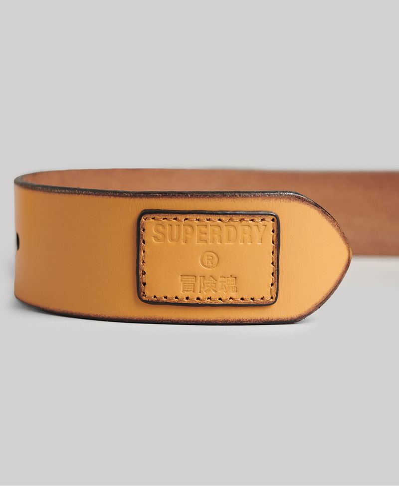 Casual-Para-Hombre-Emboss-Leather-Belt-Gift-Box-Superdry
