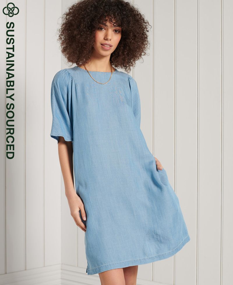 Vestido-Corto-Para-Mujer-Tencel-Tshirt-Dress-Superdry