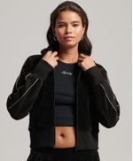 Buzo-Hoodie-Abierto-Para-Mujer-Code-S-Logo-Velour-Track-Top-Superdry