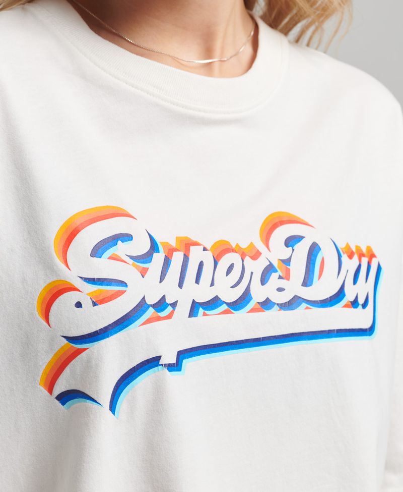 Camiseta-Para-Mujer-Vintage-Logo-Rainbow-Tee-Superdry