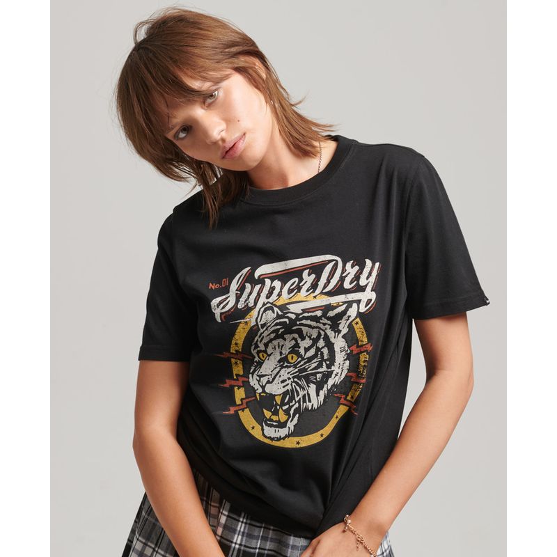 Camiseta Para Mujer Vintage 90S Terrain Tee Superdry 52371, CAMISETAS