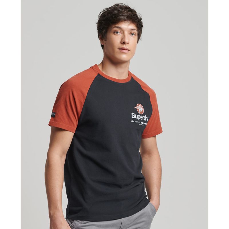 Camiseta raglan online hombre