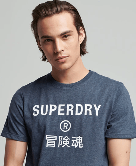 Camiseta-Para-Hombre-Vintage-Corp-Logo-Marl-Tee-Superdry