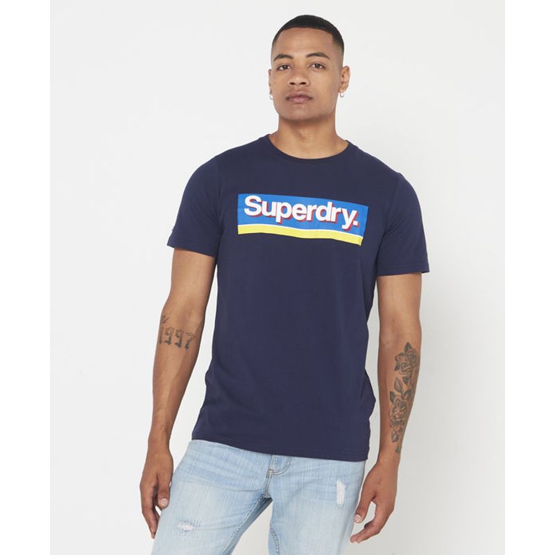 Camiseta Superdry M1011387A Azul Oscuro