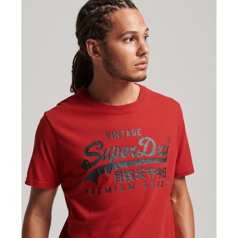 Camiseta Para Hombre Vintage Logo Heritage Tee Superdry 52245, CAMISETAS