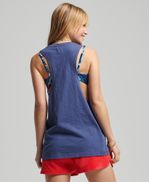 Camiseta-Para-Mujer-Vintage-Cali-Stripe-Vest-Superdry