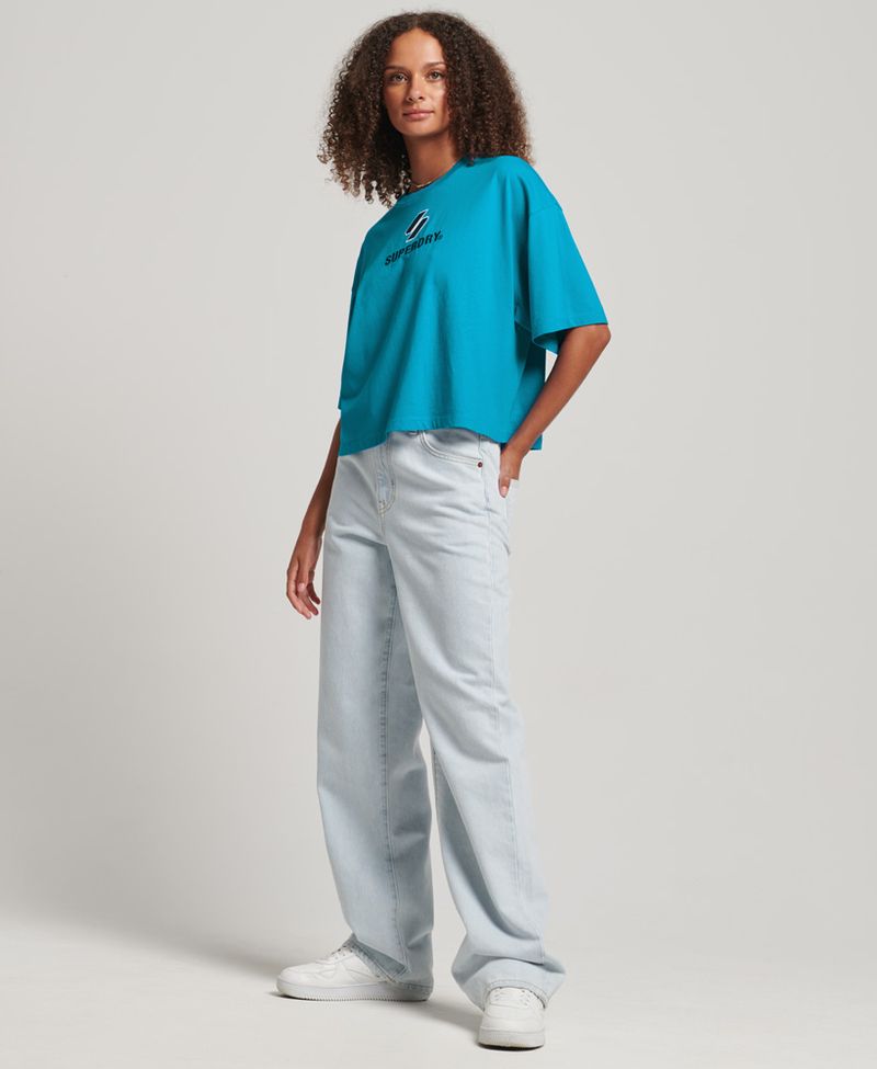 Camiseta-Para-Mujer-Code-Sl-Stacked-Apq-Boxy-Tee-Superdry
