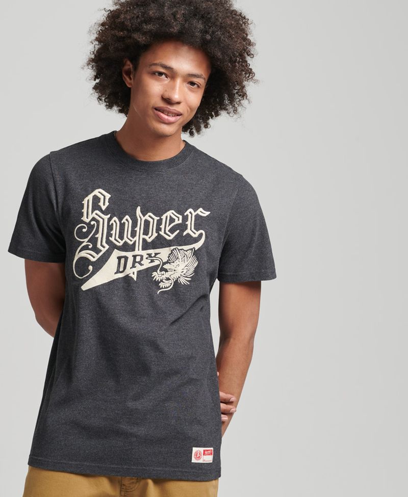 Camiseta-Para-Hombre-Vintage-Script-Style-Coll-Tee-Superdry