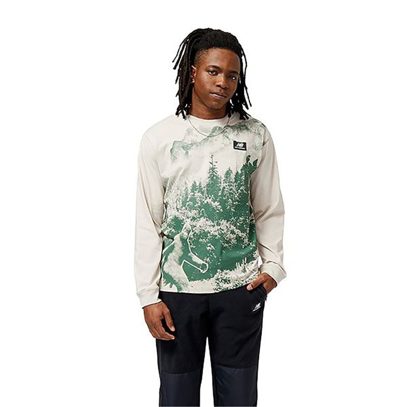 Camiseta manga larga new balance hot sale