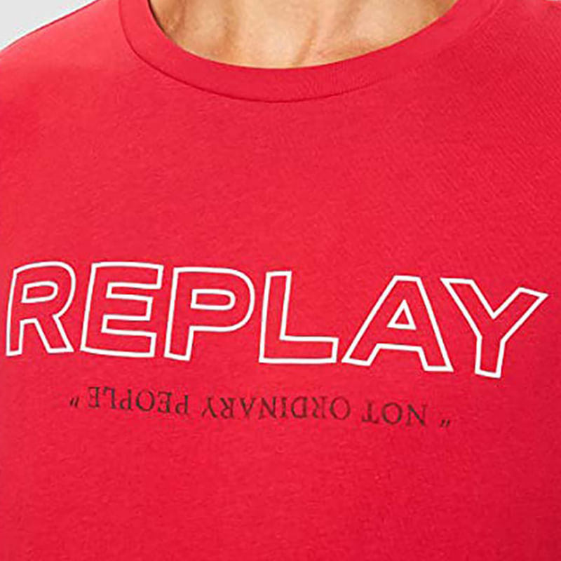 Camiseta-Para-Hombre-Basic-Jersey-Replay