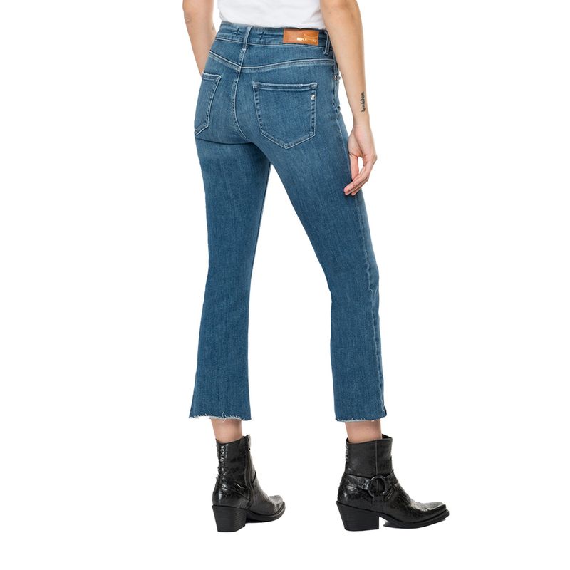 Jean Stretch Para Mujer Faaby Flare Crop Replay 38197 | JEANS