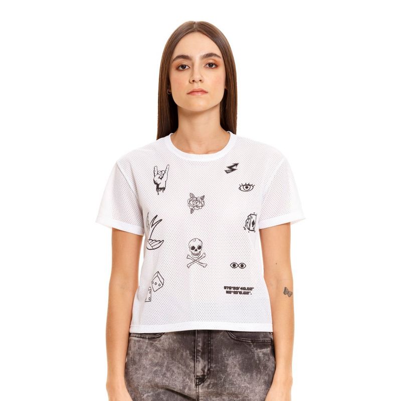 Camiseta-Manga-Corta-Para-Mujer-Sport-