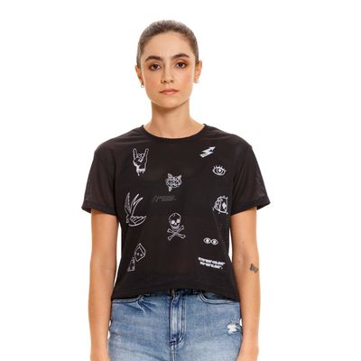 Camiseta Para Mujer  Manga Corta sport   Pilatos