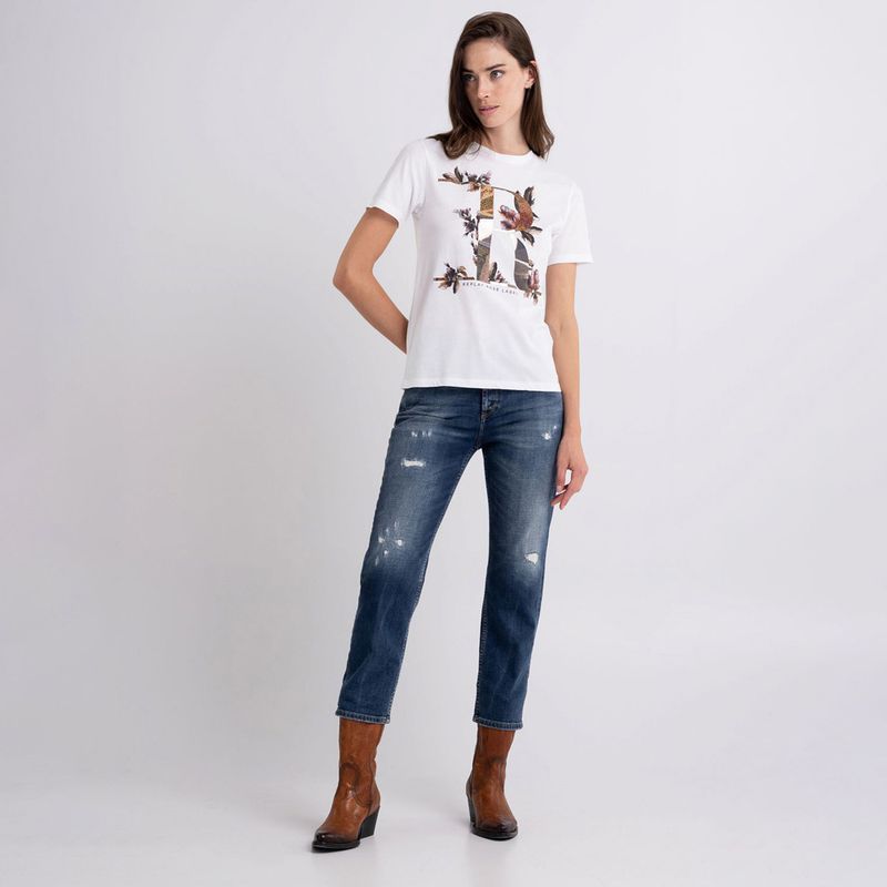 Camiseta Para Mujer Replay 52511