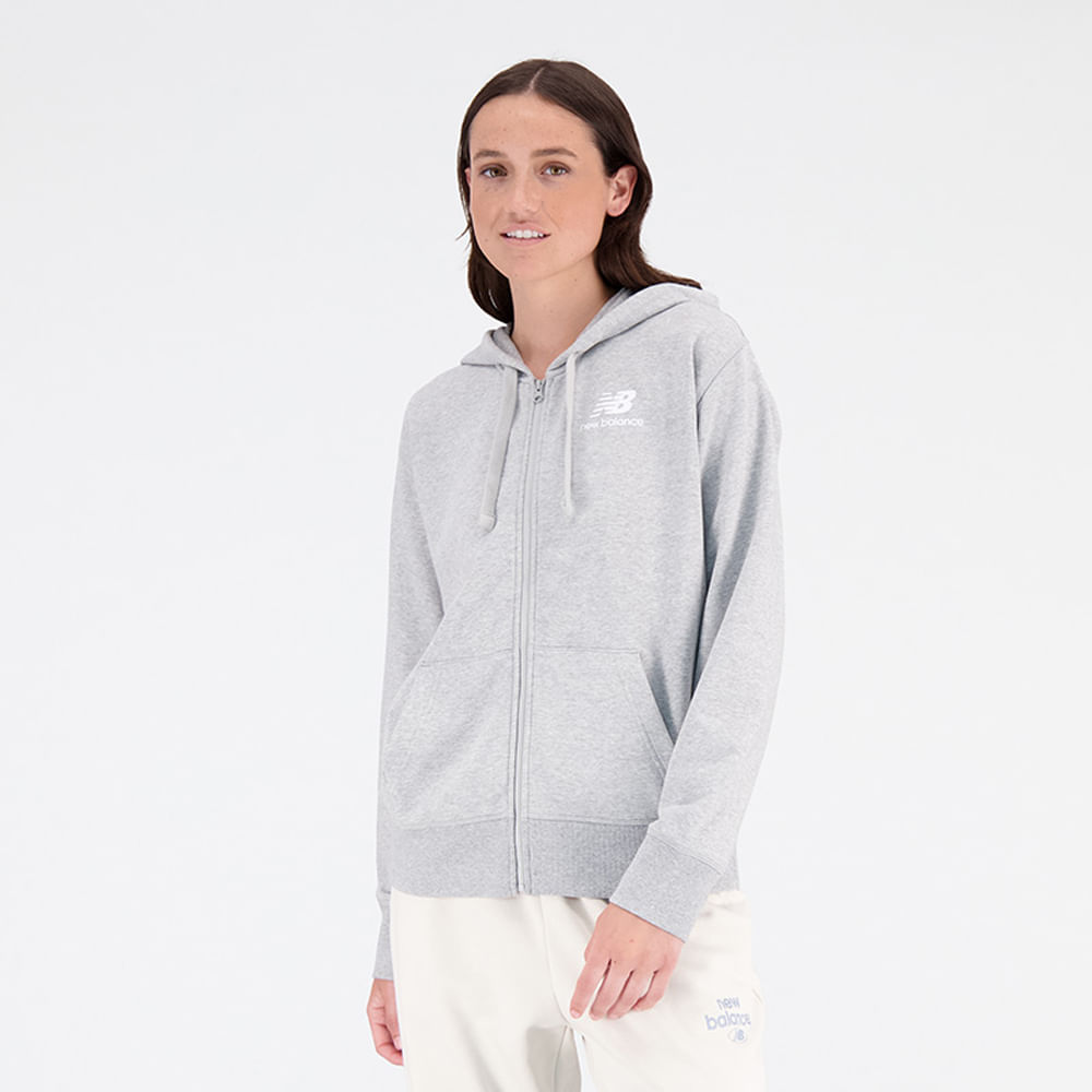 Chaqueta Padded Para Mujer Essentials Stacked Zip Hoodie New