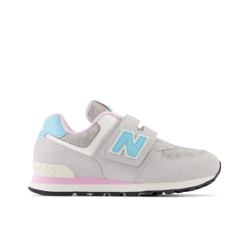 New balance niña gris best sale y rosa