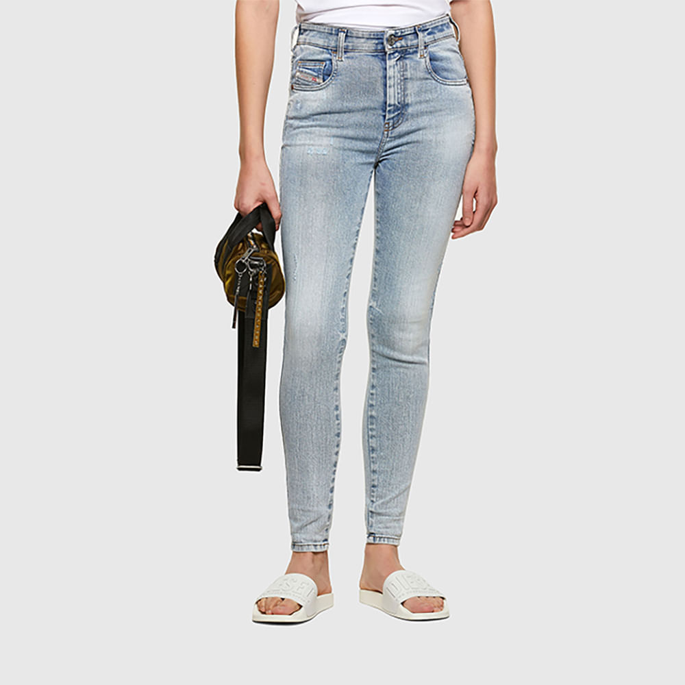 Jeans de cintura alta para mujer (color : B, talla : 32)