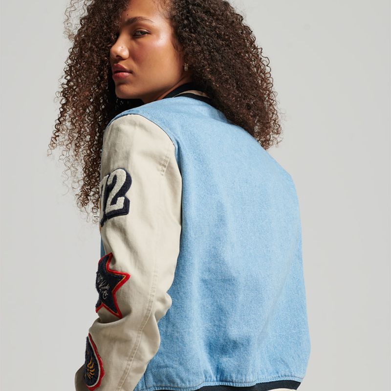 Chaqueta-Denim-Para-Mujer-Vintage-Varsity-Superdry