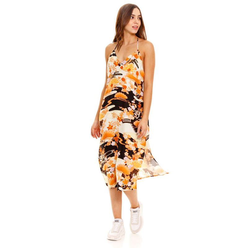 Vestido-Largo-Para-Mujer-Vintage-Midi-Halter-Superdry