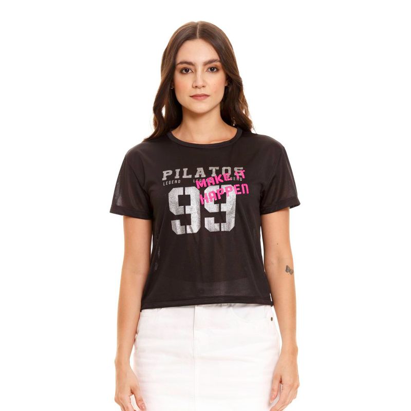 Camiseta Manga Corta Para Mujer Pilatos, CAMISETAS