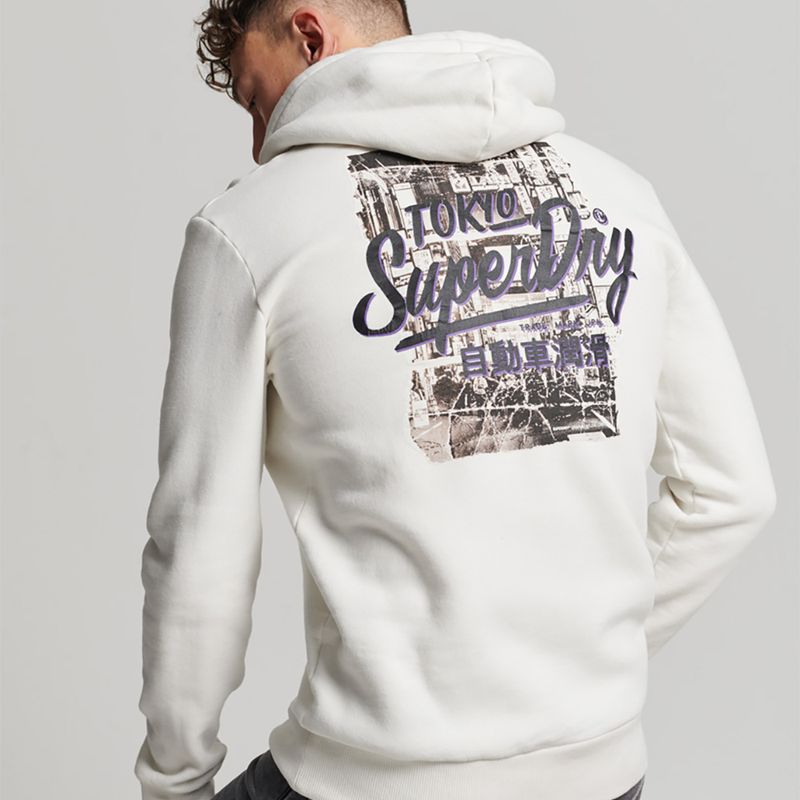 Sudadera Superdry Pistons 77 gris para hombre