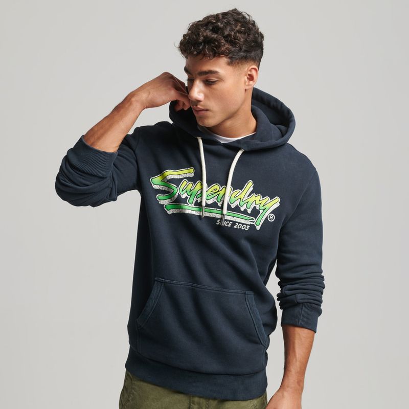 BUSO CHOMPA HOMBRE AZUL SUPERDRY