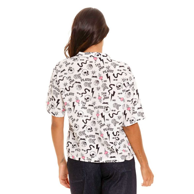 Camisa-Manga-Corta-Para-Mujer-Pilatos