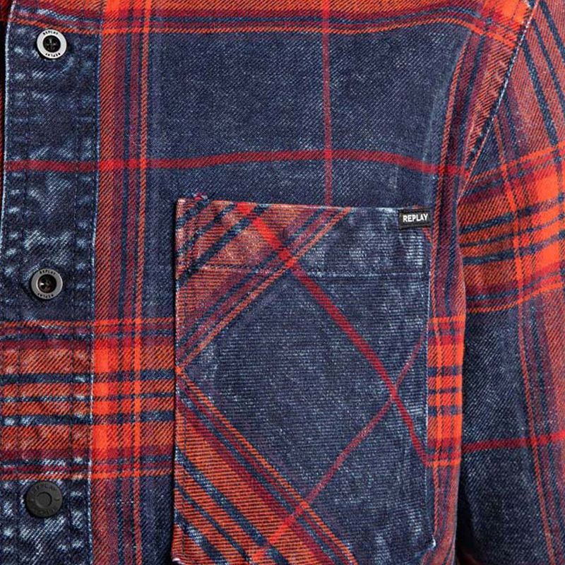 Camisa-Manga-Larga-Para-Hombre-Replay