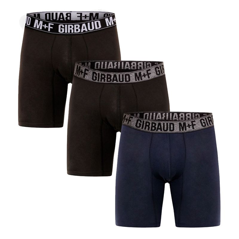 boxer tripack negro azul algodon licra para hombre marithe francois girbaud gm1900013n013 Pilatos