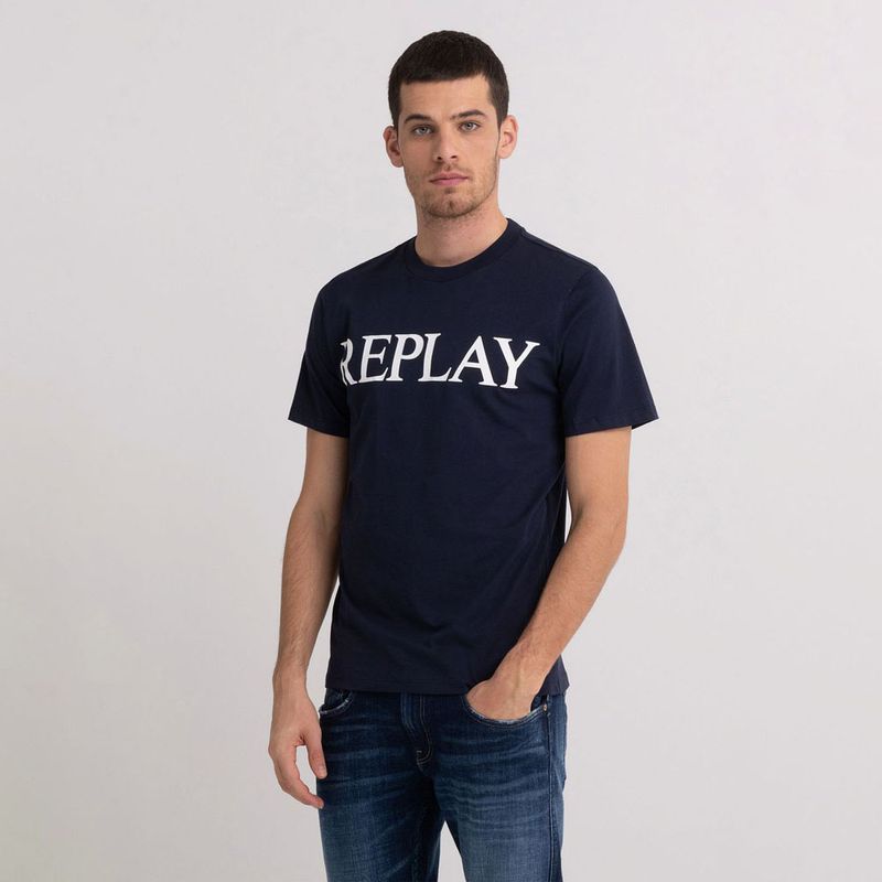 Camiseta-Manga-Corta-Para-Hombre-Replay