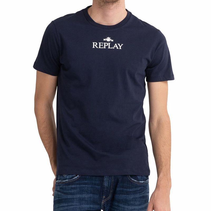 Camiseta-Manga-Corta-Para-Hombre-Replay