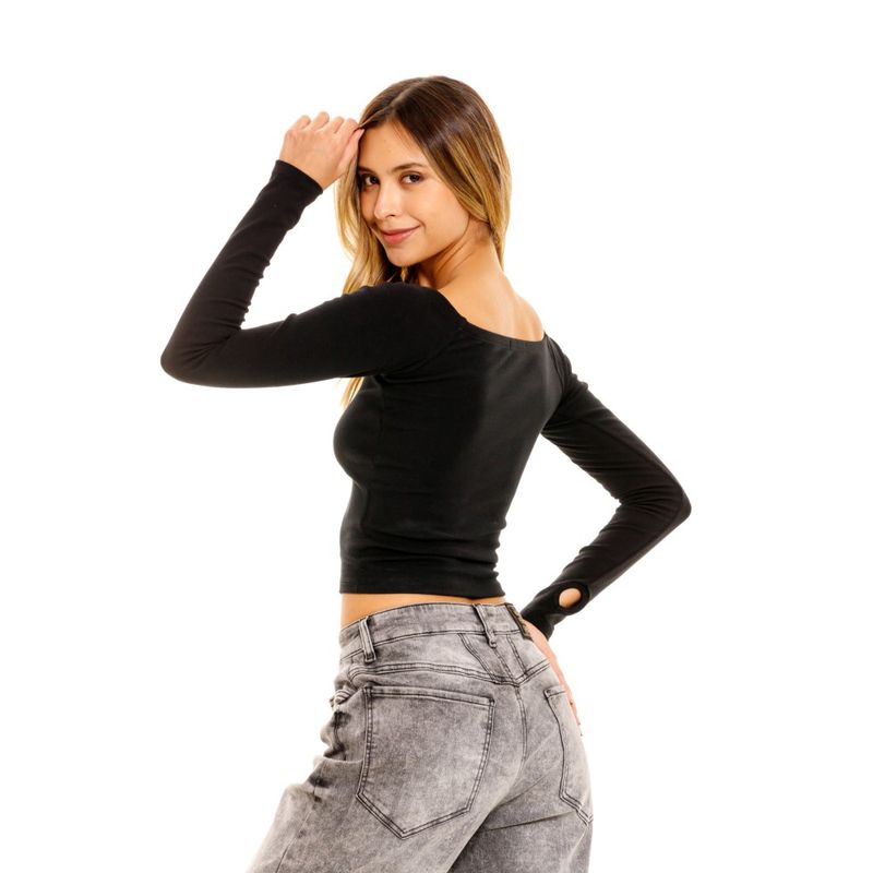 Camiseta-Manga-Larga-Para-Mujer--Girbaud