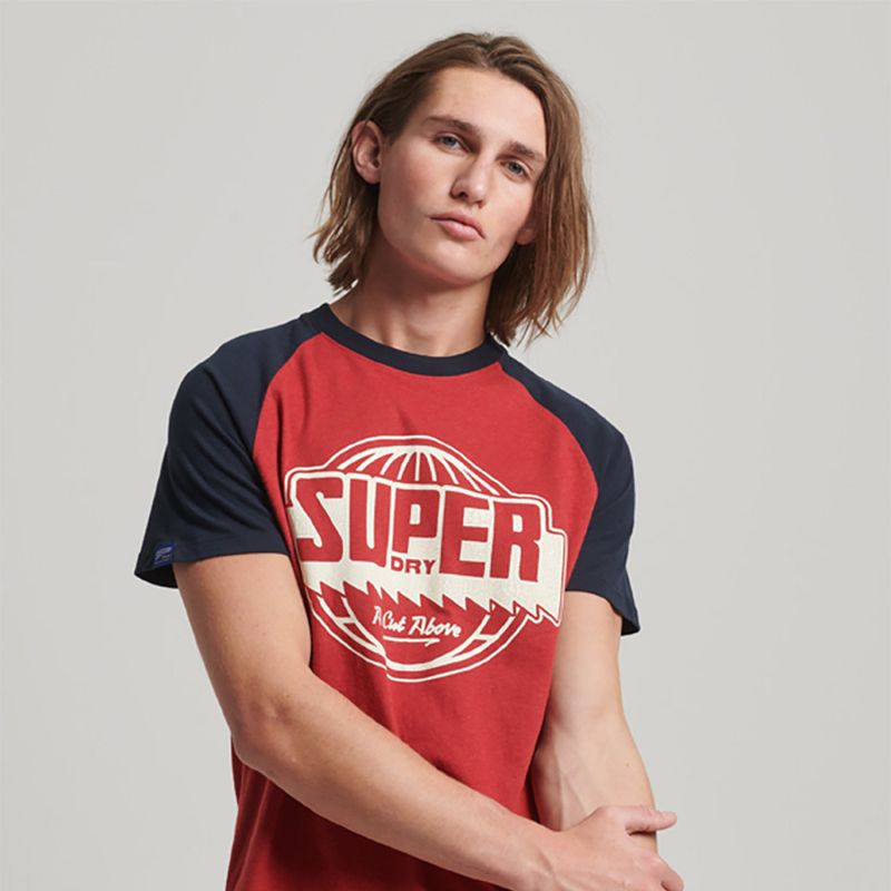 Camiseta-Para-Hombre-Vintage-Raglan-Superdry