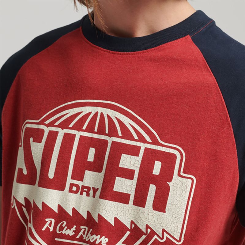 Camiseta-Para-Hombre-Vintage-Raglan-Superdry