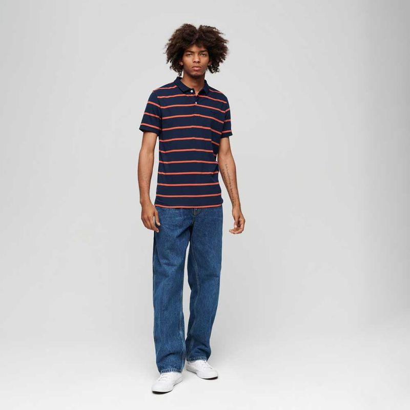Polo-Para-Hombre-Jersey-Stripe-Superdry