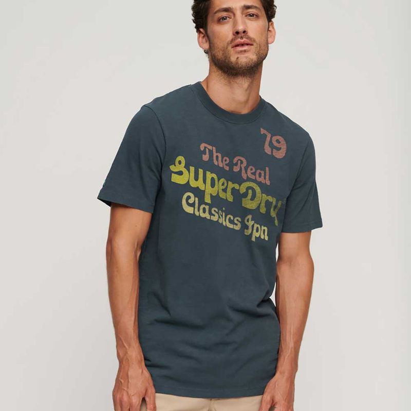 Camiseta Para Hombre Trade Script Graphic Superdry, CAMISETAS