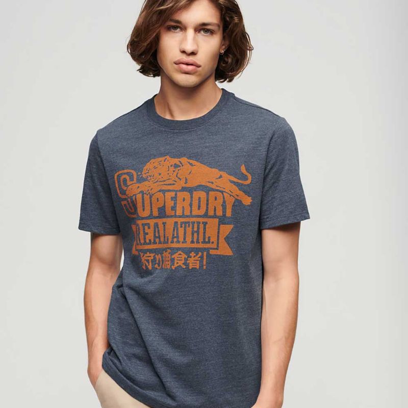 Camiseta Para Hombre Athletic College Graphic Superdry, CAMISETAS